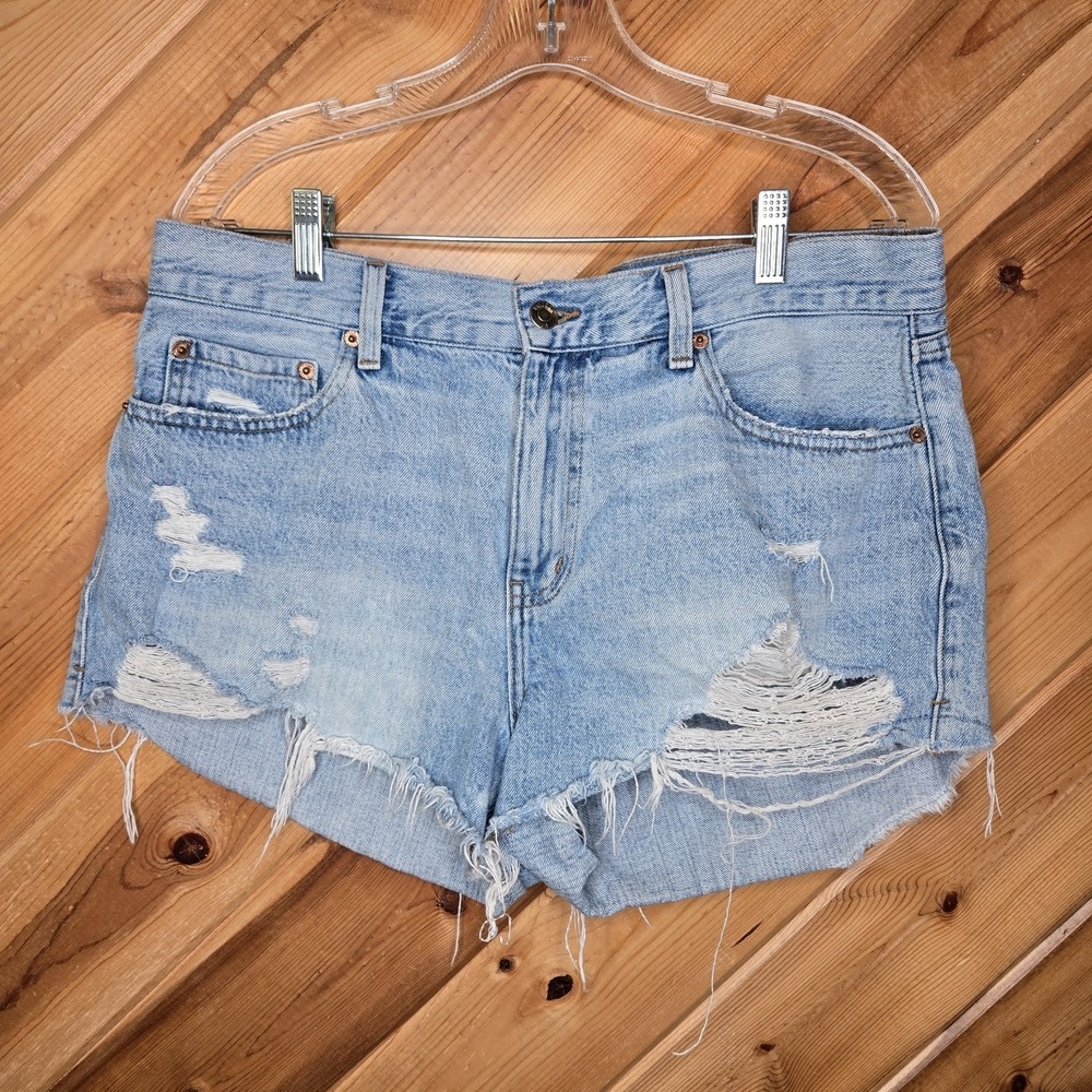 Pistola Womens Size 31 Denim Shorts Cut‎ Off Distressed 3" Inseam